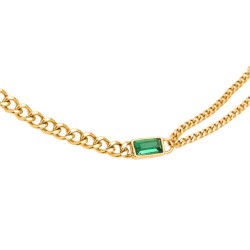 Bohm κολιέ αλυσίδα Mirha από ανοξείδωτο ατσάλι